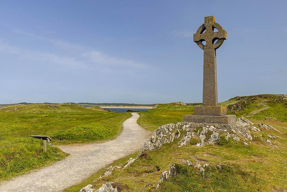 Celtic Cross, Traeth Llanddwyn, Llanfairpwllgwyngyll, Great Britain