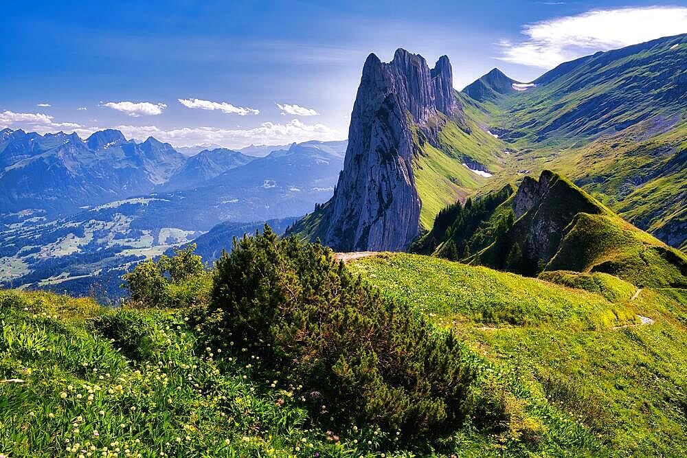 Kreuzberge, Chruezberg, in the Alpstein, Appenzell Alps, Canton St. Gallen, Switzerland, Europe