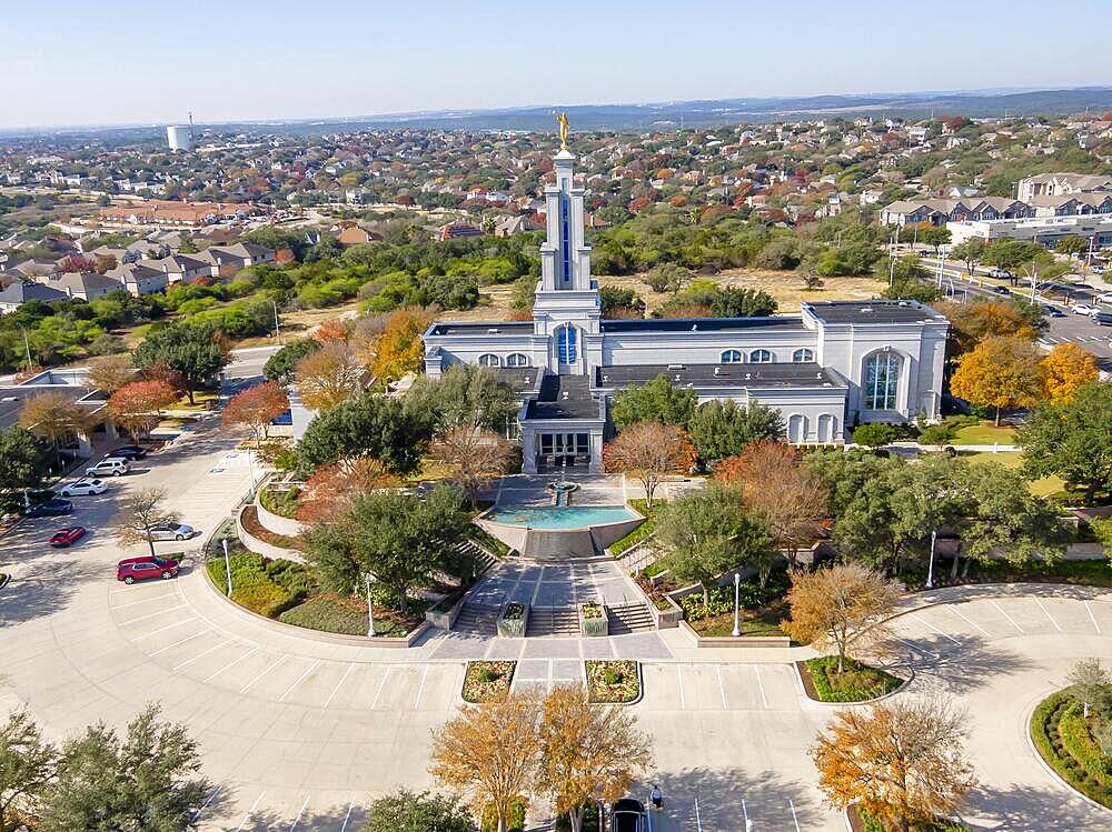 December 12, 2020, San Antonio, Texas, USA: The San Antonio Texas Temple is the 120th operating temple of The Church of Jesus Christ of Latter-day Saints (LDS Church)