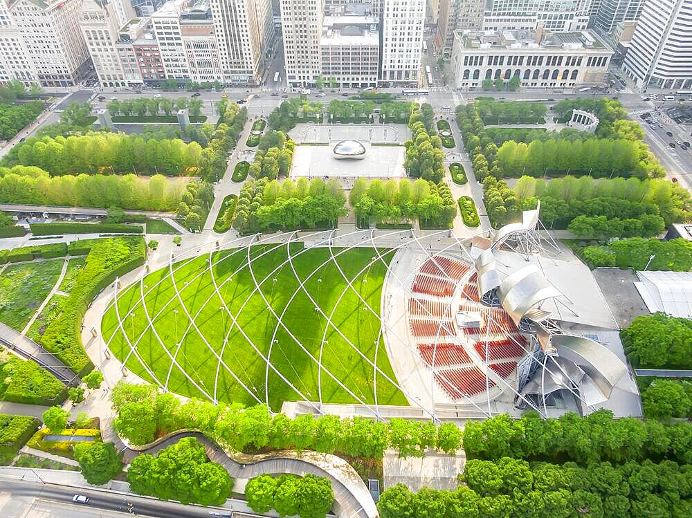 Aerial view of the Windy City, Chicago Illinois