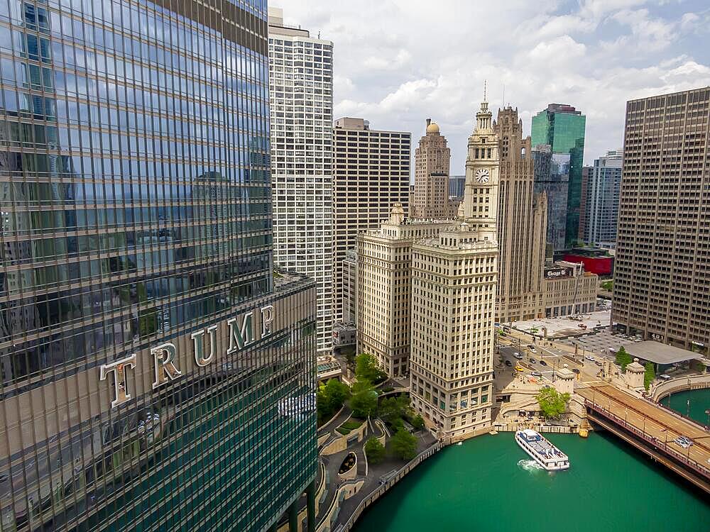 Aerial view of the Windy City, Chicago Illinois