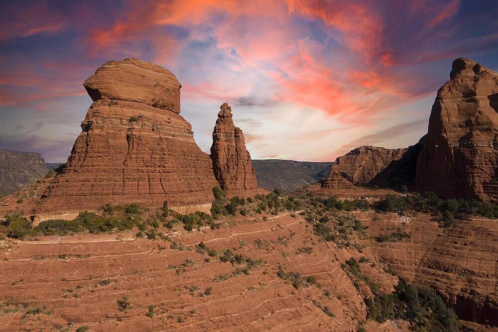 Rock formations in the American Southwest