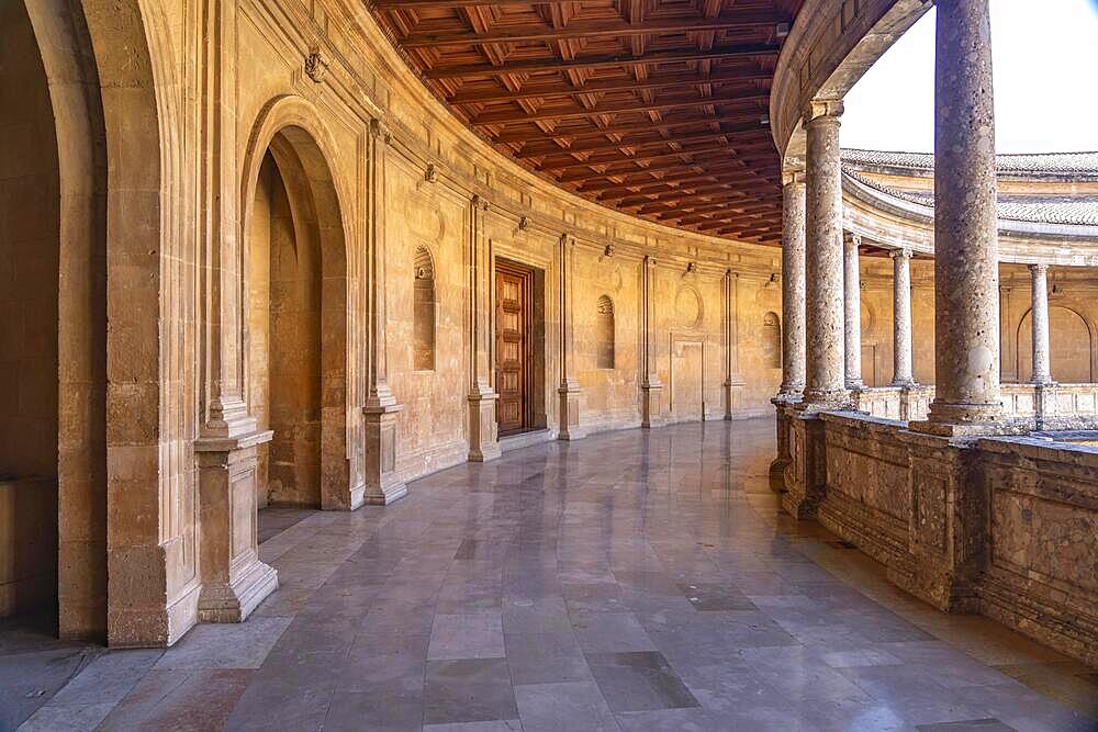 Palace of Charles V, World Heritage Alhambra in Granada, Andalusia, Spain, Europe