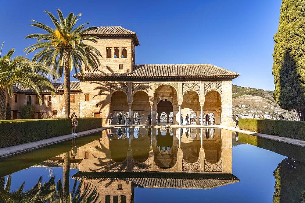 The Partal Palace, World Heritage Alhambra in Granada, Andalusia, Spain, Europe