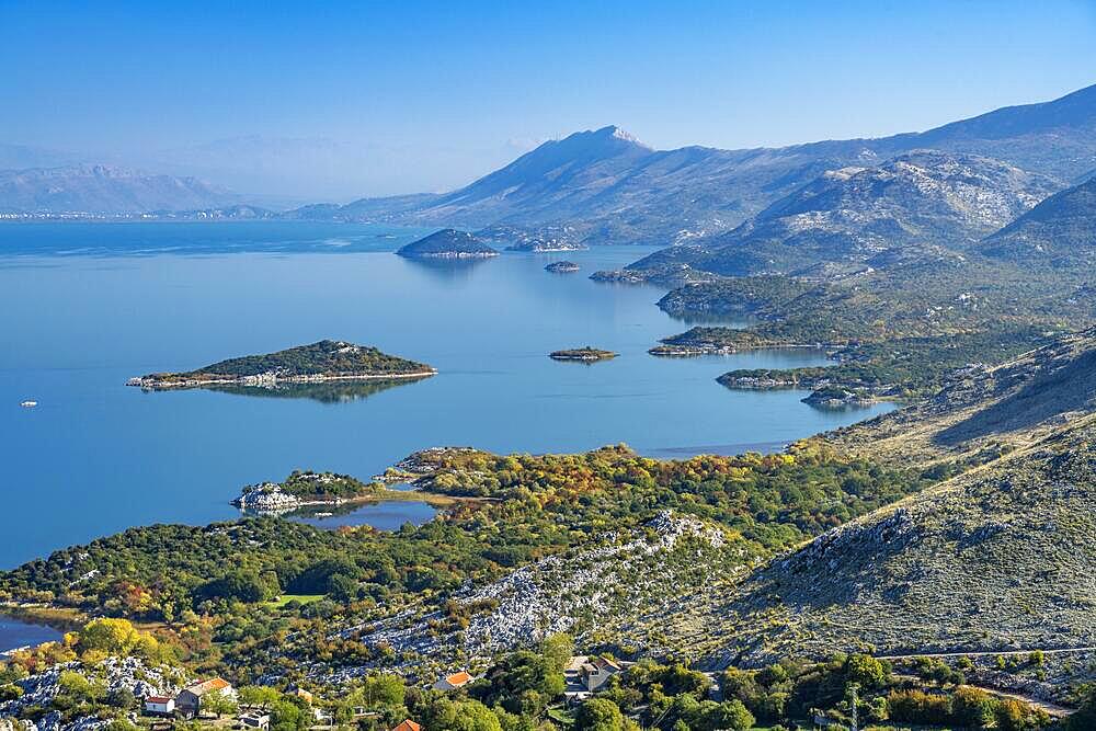 Landscape at Lake Scutari near the village of Donji Murici, Montenegro, Europe