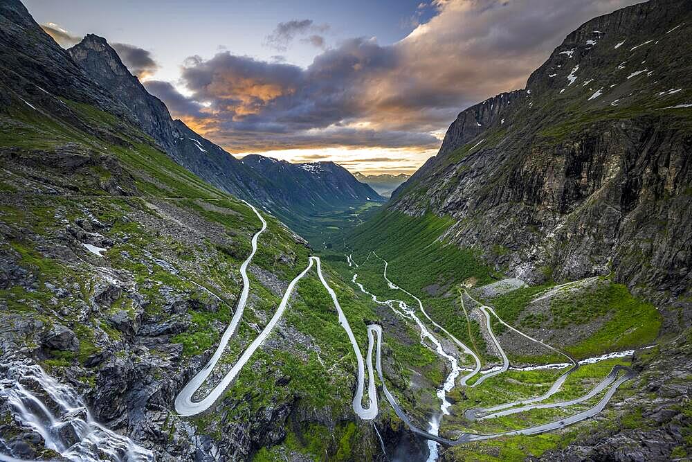 Trollstigen Mountain Road, near Andalsnes, More og Romsdal, Norway, Europe