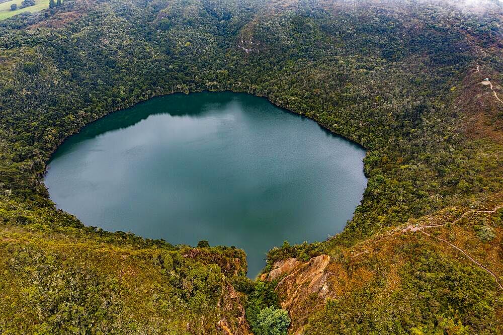 Lake Guatavita, Colombian Andes, Colombia, South America