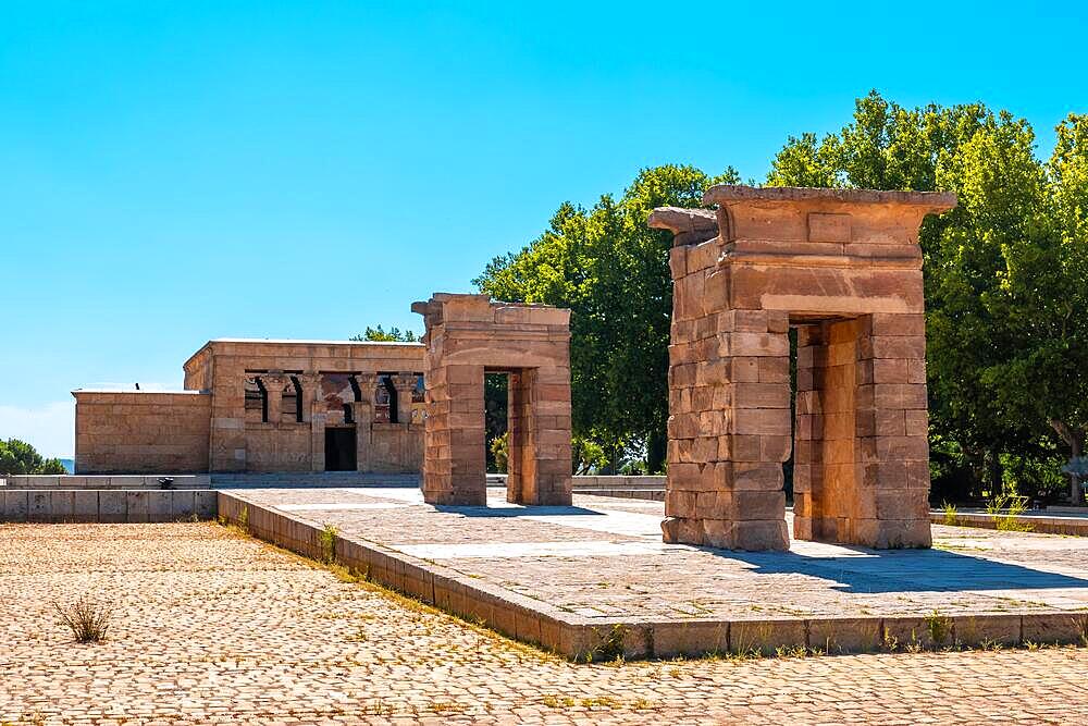 Temple of Debod in the city of Madrid of Egypt, ancient Egyptian temple