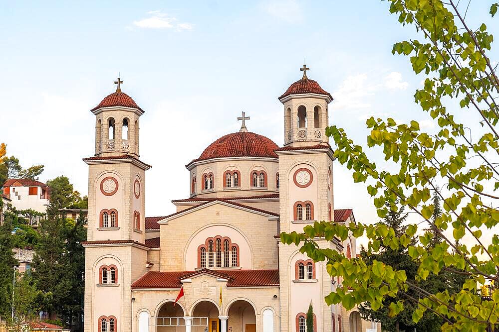 Details Saint Demetrius Cathedral of the city of Berat in Albania, the city of a thousand windows