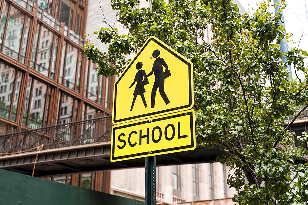 School street sign city