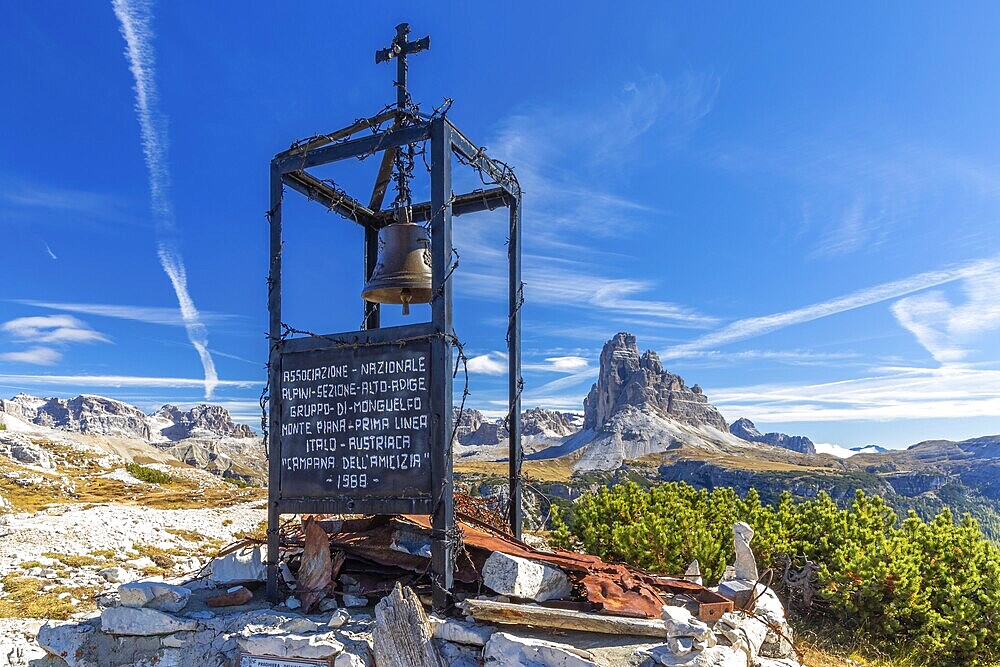 War memorial on Monte Piana, Dolomites