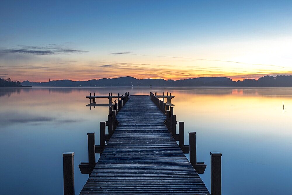 Dawn at Lake Wörth in Bavaria