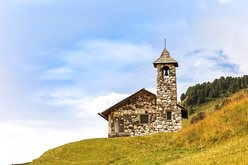 Fermeda Chapel on the Seceda, Val Gardena, South Tyrol