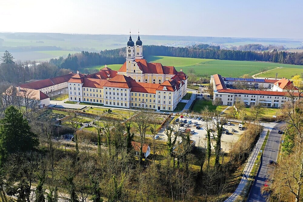 Roggenburg Abbey from above