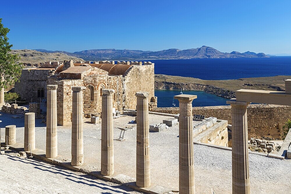 Acropolis of Lindos, Rhodes, Greece, Europe