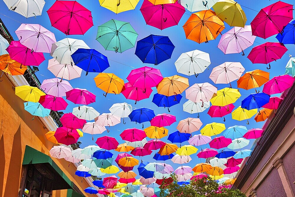 Tlaquepaque scenic streets during a peak tourist season