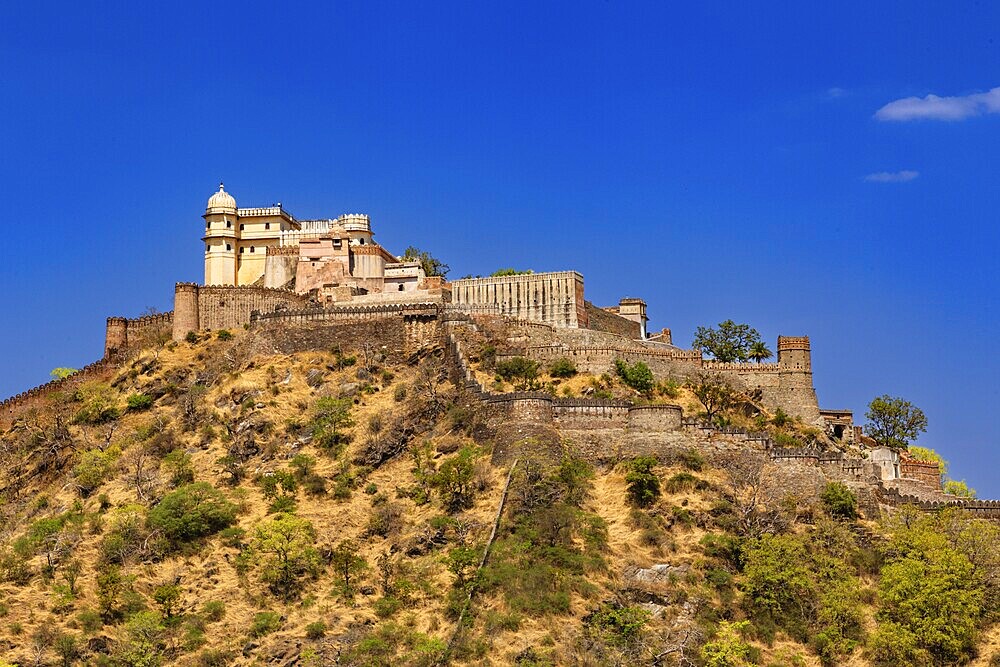 Kumbhalgarh, die große indische Mauer, Rajasthan, Indien