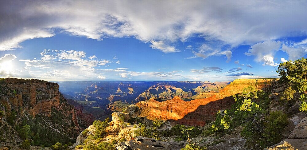 View of the Grand Canyon, viewing point Mather Point, South Rim, Grand Canyon, at Tusayan, Arizona, USA, North America