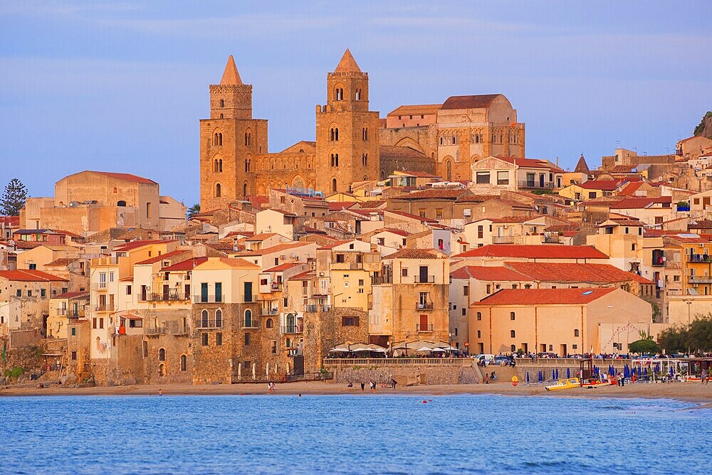 Santissimo Salvatore Cathedral, Cefalu, Sicily, Italy, Europe