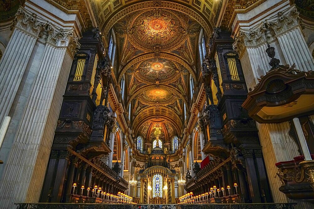 Interior View of St Pauls Cathedral
