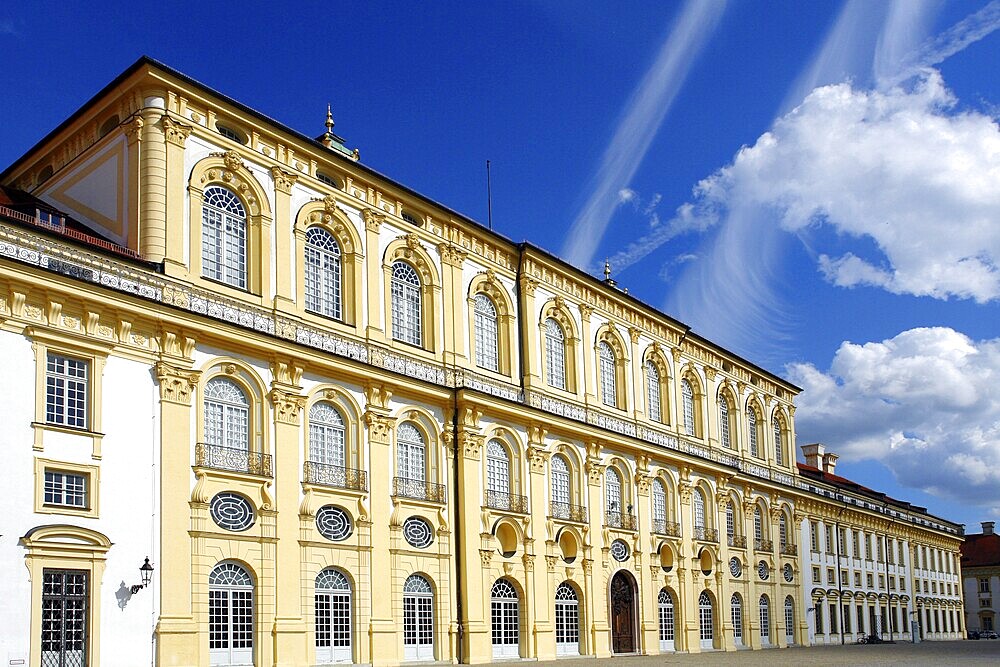 The baroque Schleißheim Palace at the Tor tor of Munich
