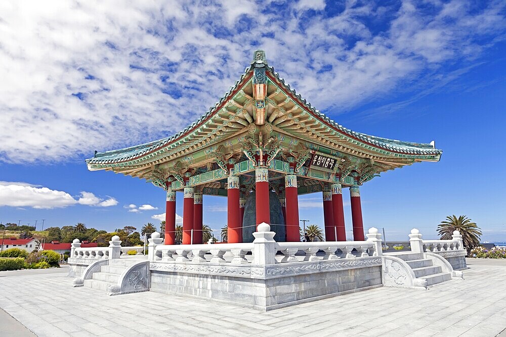 Korean Bell of Friendship pagoda in San Pedro, California