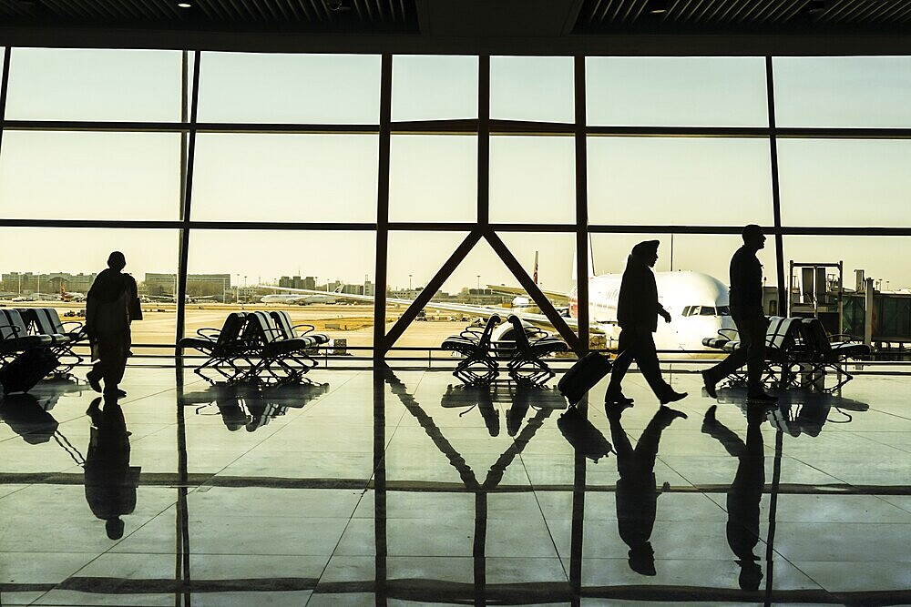 Image of Beijing International Airport Terminal. Shooting Location: China, Beijing