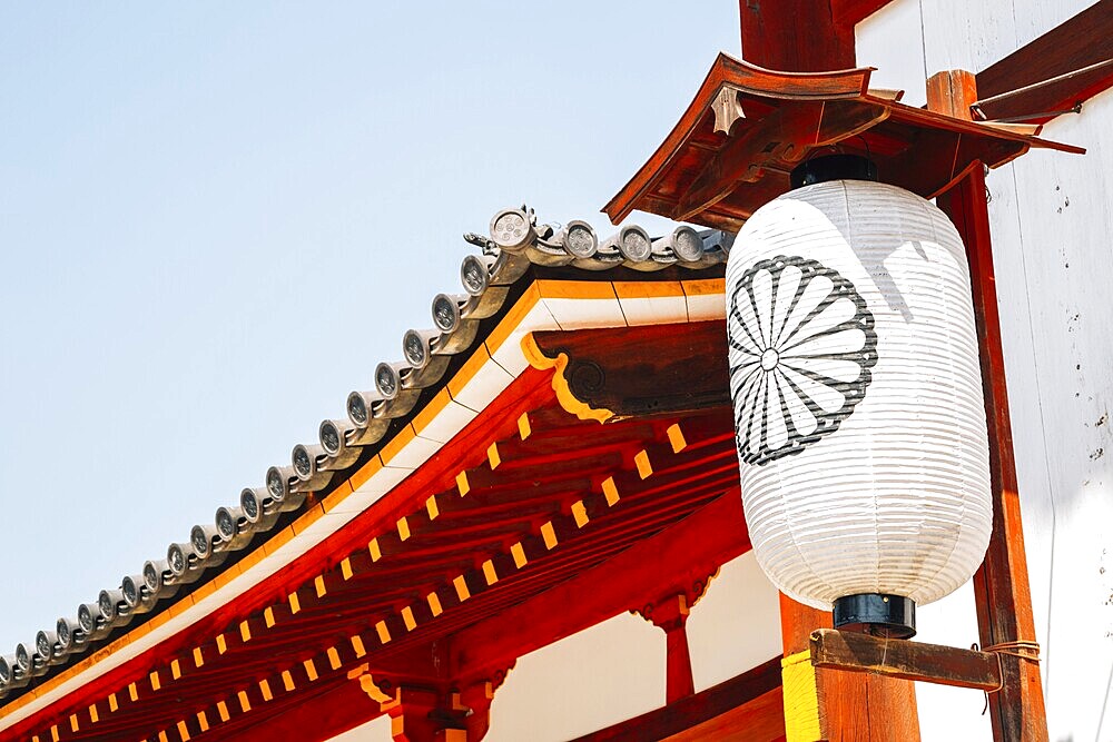 Todai-ji temple traditional lantern in Nara, Japan, Asia