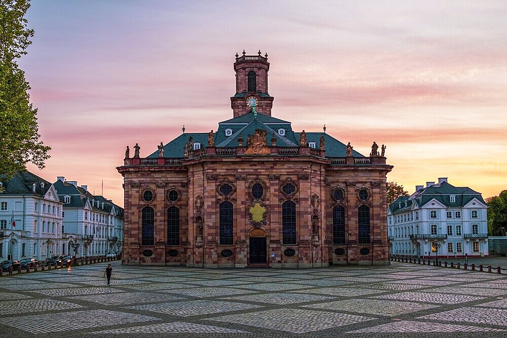 View of Ludwig's church in Saarbrücken, Germany, Europe