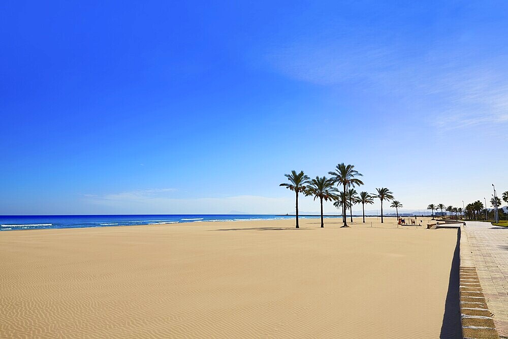 Cullera Sant Antoni beach San Antonio in Valencia of Spain