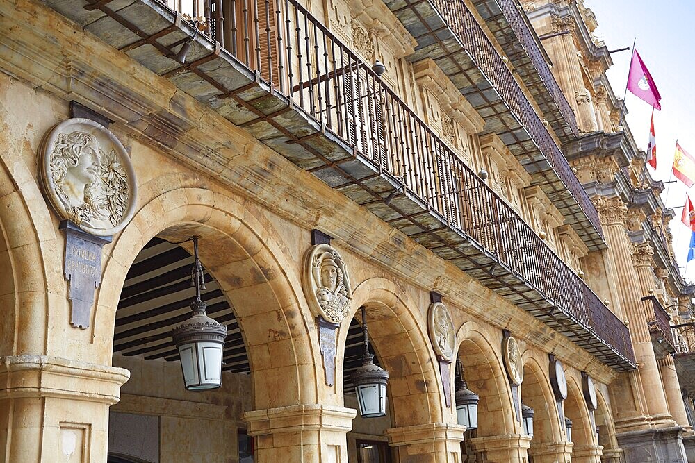 Salamanca Plaza Mayor in Spain along via de la Plata way to Santiago