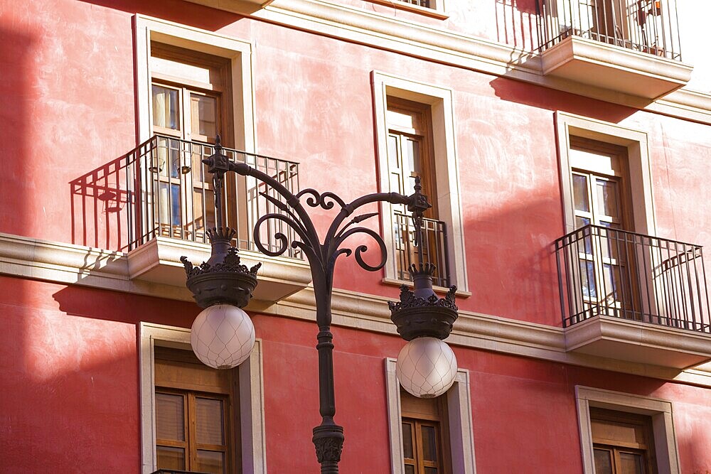 Valencia old town near Mercado Central market at Spain