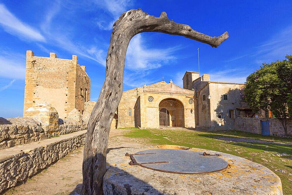 Majorca Puig de Maria Sanctuary Pollenca Pollensa in Mallorca balearic island of spain