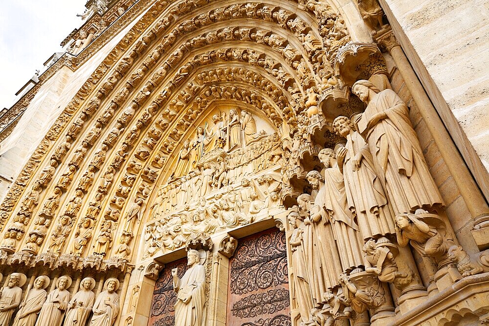 Notre Dame cathedral in Paris France French Gothic architecture