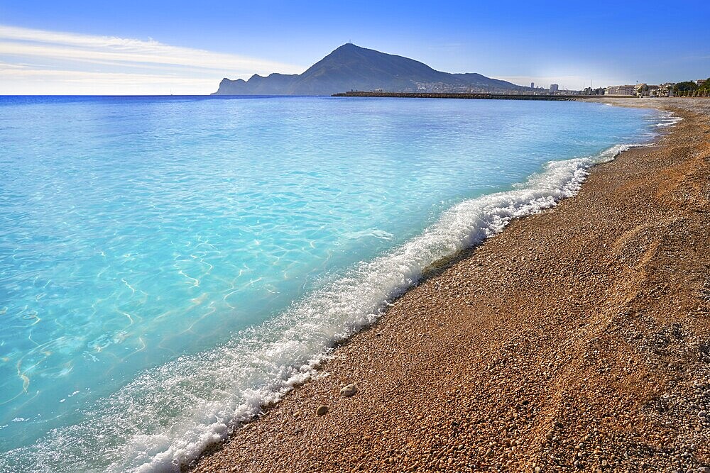 Altea beach Playa La Roda in Alicante of Spain