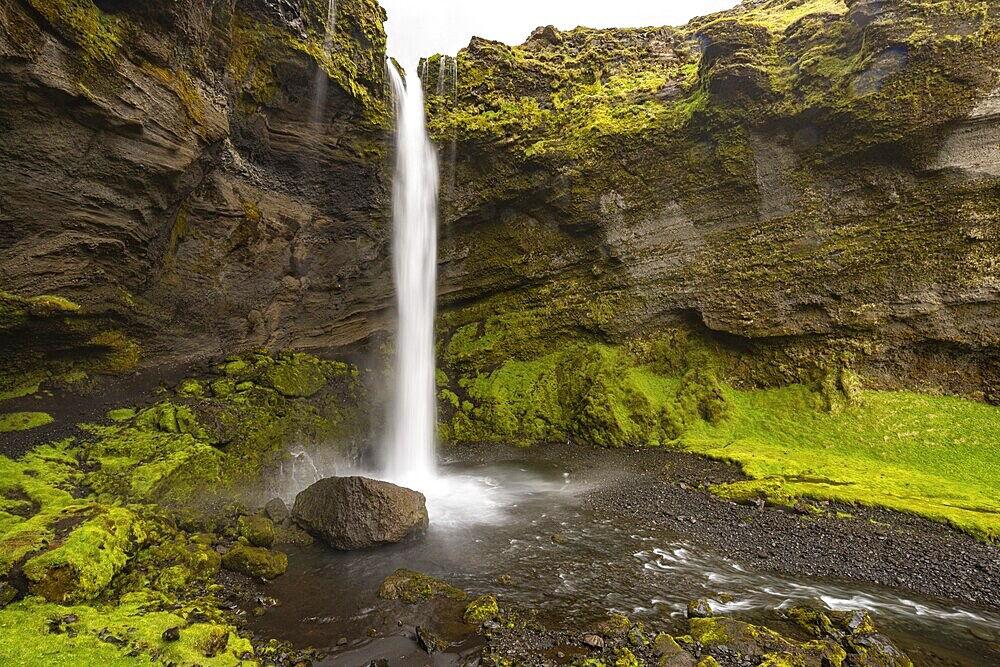 Kvernufoss Waterfall, Iceland, Europe