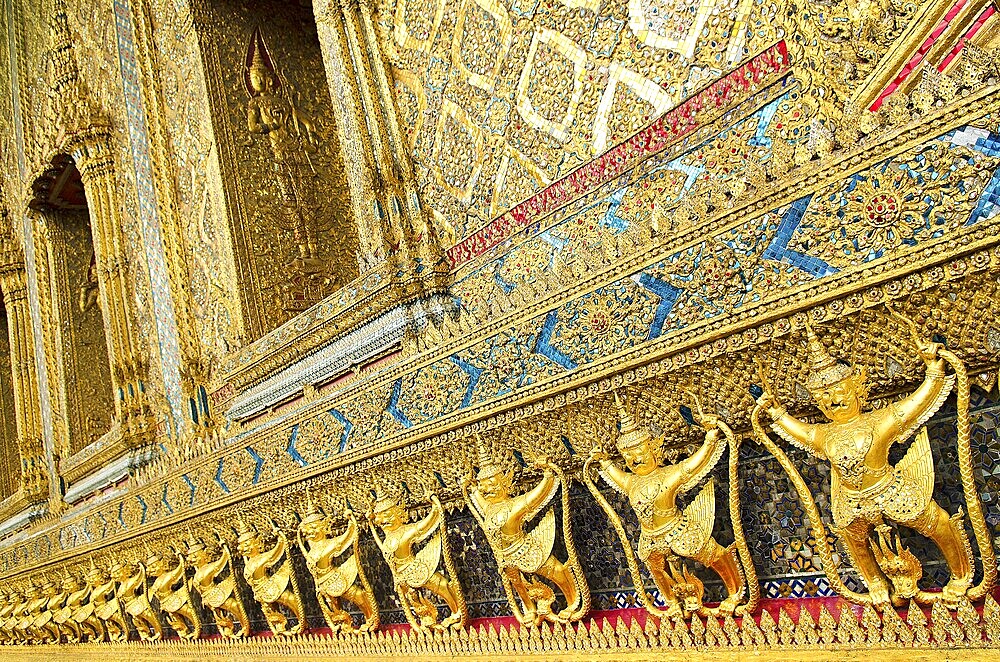 Temple decoration in grand palace of bangkok thailand
