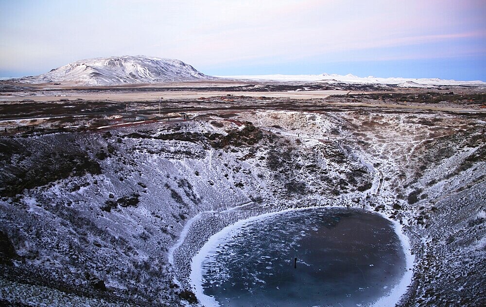 The beautiful Kerid Crater in Iceland, Europe, Iceland