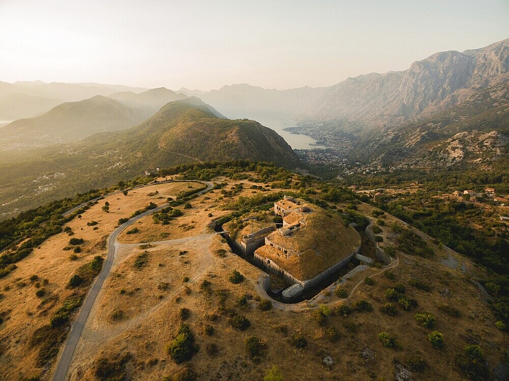 Top view of Fort Gorazda. Mount Lovcen, Montenegro.