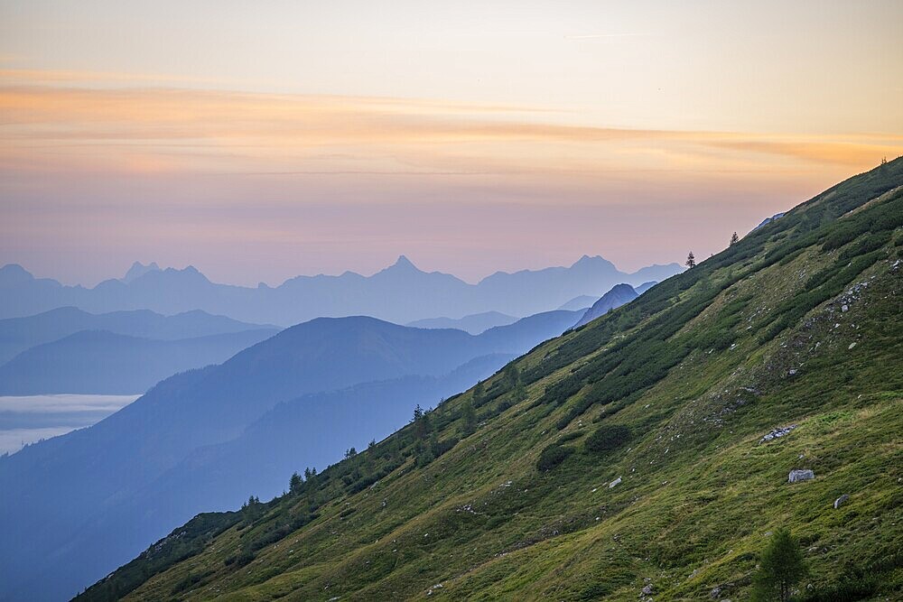 Sunrise in the Mountains at Hochalpenstraße, Pinzgau, Salzburg, Austria