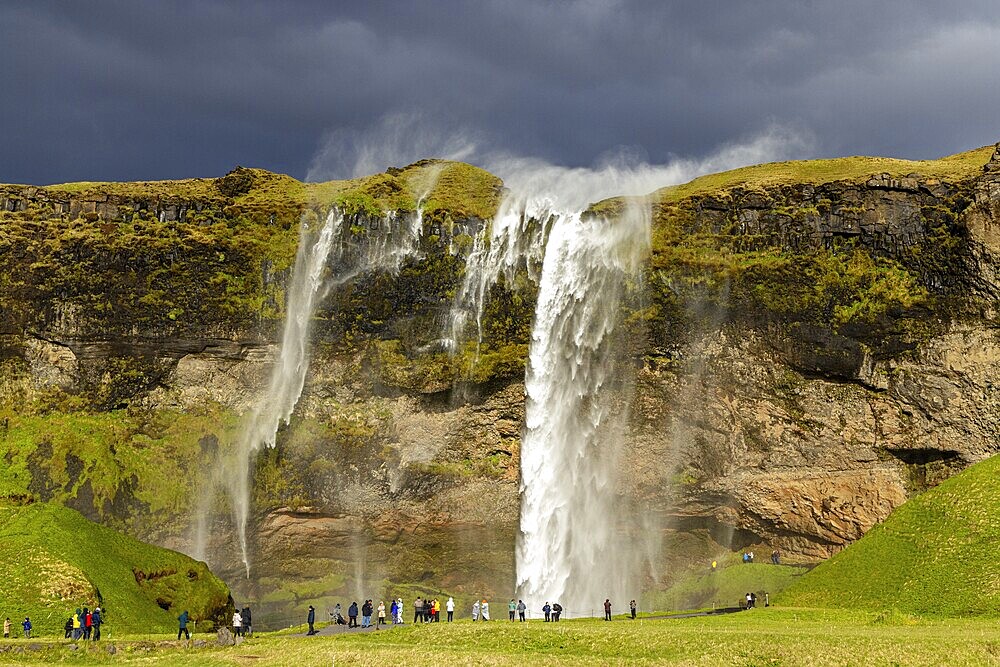 Seljalandsfoss in the evening, south coast, Iceland
