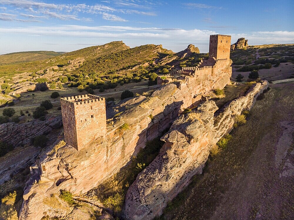 Zafra castle, 12th century, Campillo de Dueñas, Guadalajara, Spain