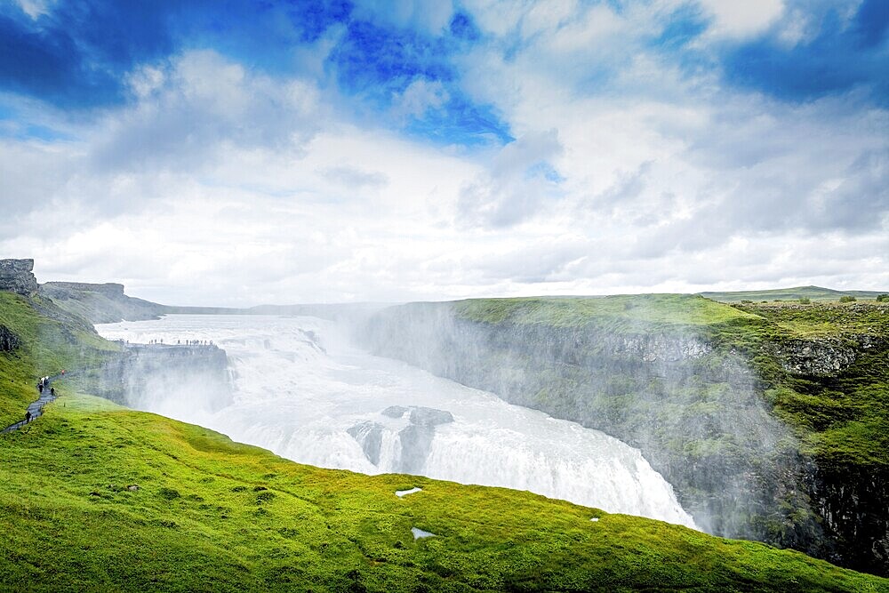 Spectacular Gullfoss waterfall in Iceland.