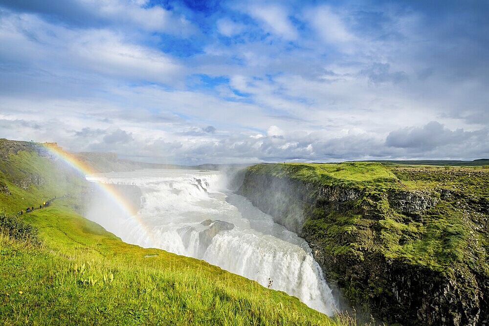 Spectacular Gullfoss waterfall in Iceland.