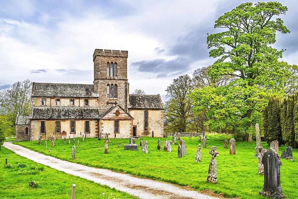 St Michael Church and Cemetery, Lowther Castle and Gardens, Lowther, Cumbria, England, United Kingdom