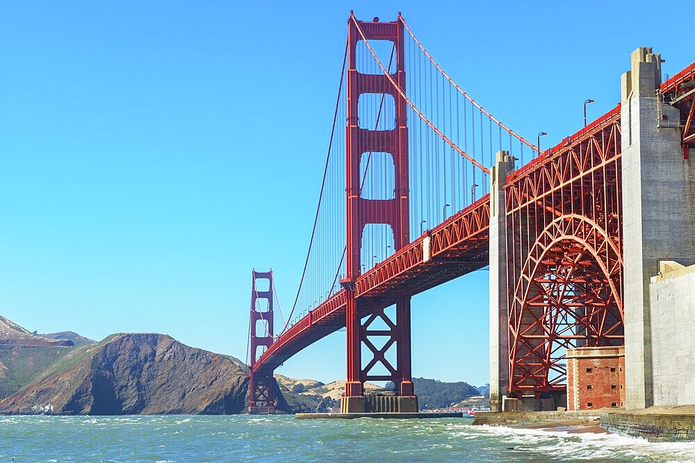 View of Golden Gate Bridge, San Francisco, California, USA