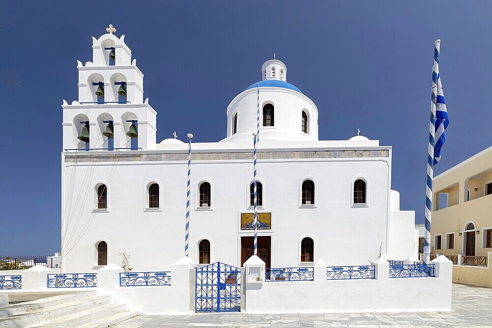 Church of Panagia Akathistos Hymn, Oia, Santorini, Cyclades Island, Greece, 20 May 20, 2025,  Oia, Santorini, Cyclades Island, Greece, May 20, 2025, Church of Panagia Akathistos Hymn