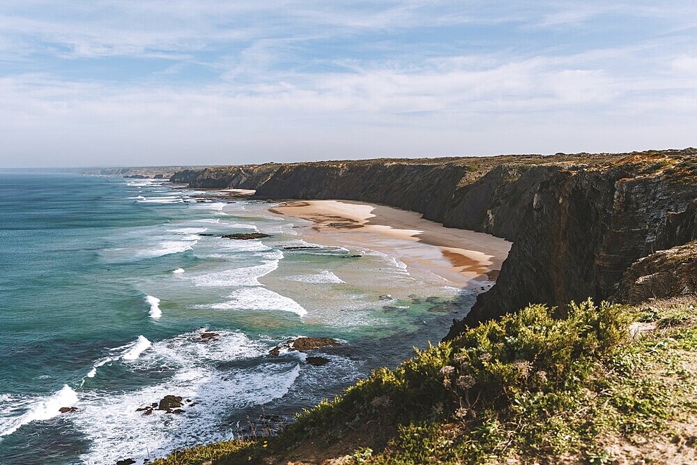 Portugal Atlantic coast, rough rock formation, Portugal