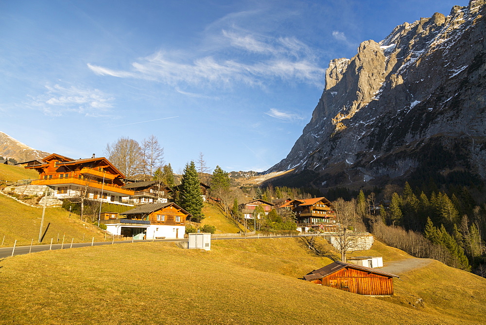 The Wetterhorn, Grindelwald, Jungfrau region, Bernese Oberland, Swiss Alps, Switzerland, Europe