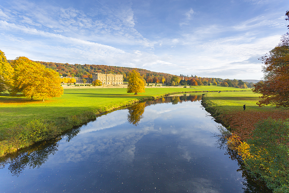 Chatsworth House, Peak District National Park, Derbyshire, England, United Kingdom, Europe
